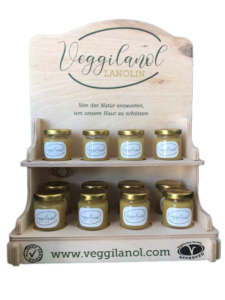 Holz-Thekendisplays Muster befüllt