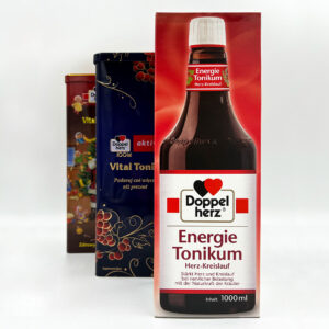 Metalldose Doppelherz Vital Tonik geöffnet